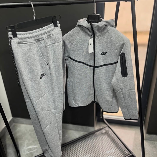 Komplet Tech Dresy – Biały / Czarny / Szary