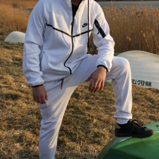 Nike Tech Biały - Szary - Czarny